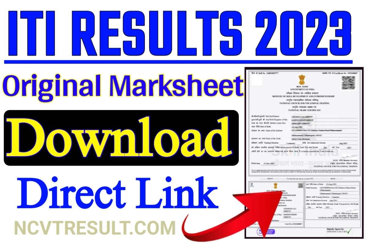 NCVT ITI Result 2023 Check Out, MIS ITI Result from Best Direct Link